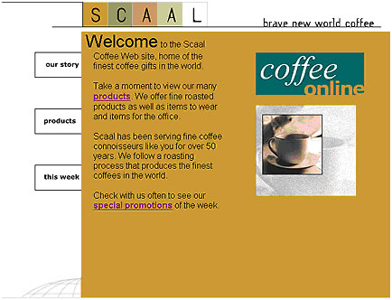 Scaal image layout starter page